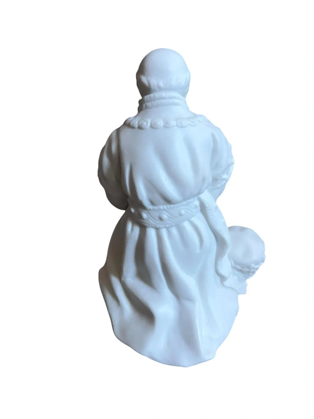Vintage 1982 Avon Nativity  The Magi Melchior White Porcelain Figure In Box